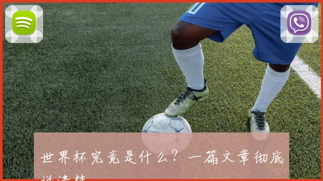 世界杯究竟是什么?一篇文章彻底说清楚